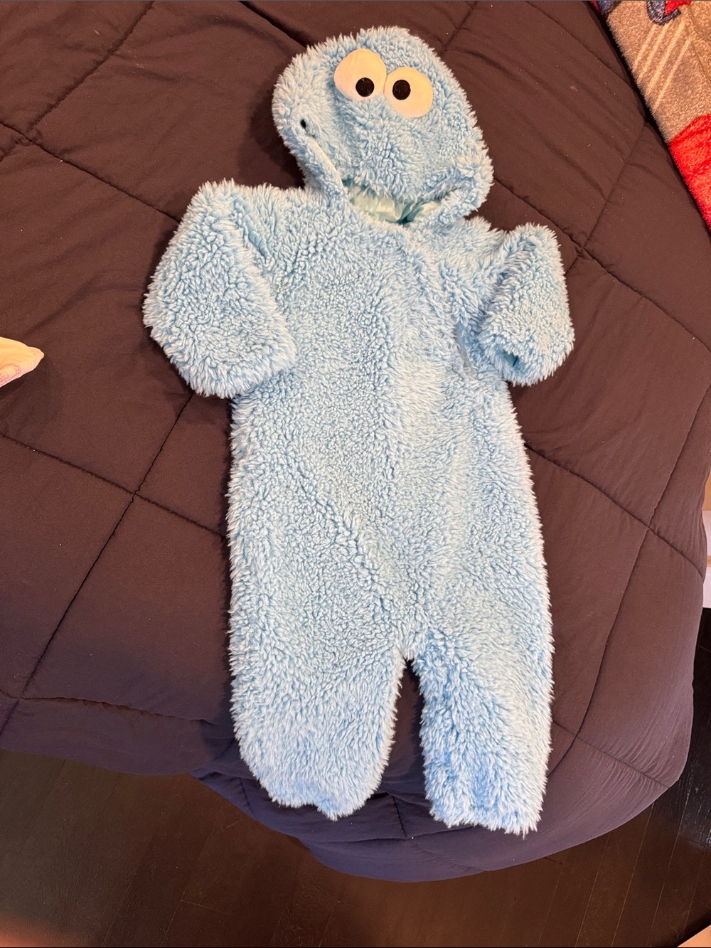 Pottery Barn Kids Light Blue Plush Character Hooded Costume